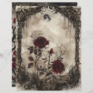 Lámina Vintage Gothic Junk Journal