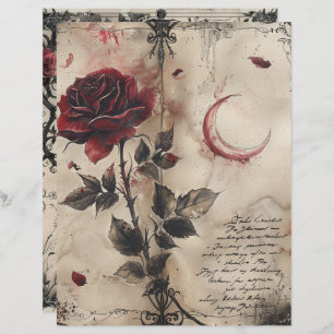 Lámina Vintage Gothic Junk Journal