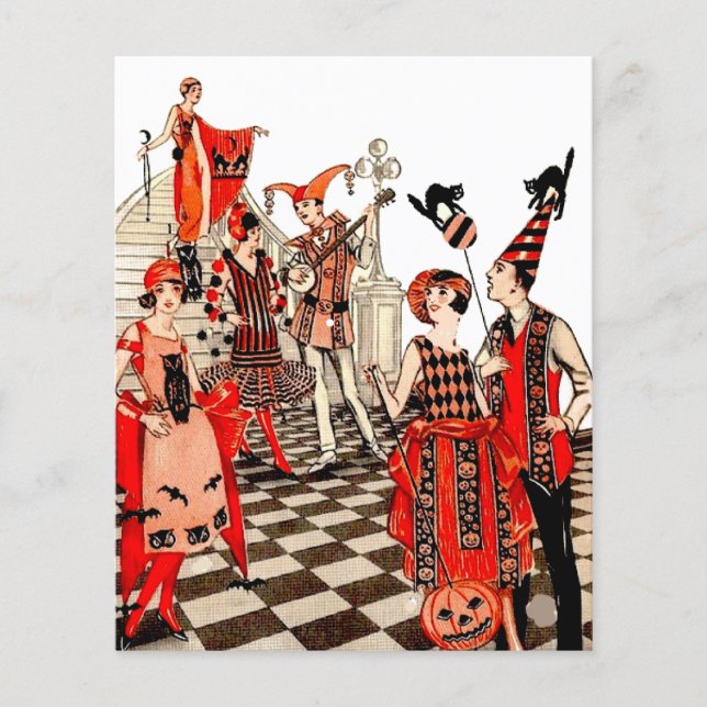 Lámina Vintage Halloween Party (Anverso)