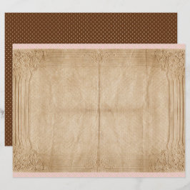 Lámina Vintage Honey Bee Journal Paper Sheet