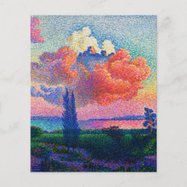 Lámina Vintage La pintura de la nube rosa (1896)