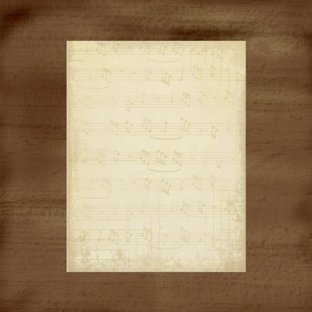 Lámina Vintage Music Notes Scrapbook Paper (Subido por el creador)