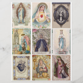 Lámina Vintage Religious Religiyer Cards Clipart