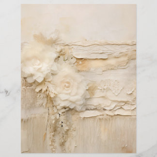 Lámina Vintage Shabby Chic Beige Lace Scrapbook Papers