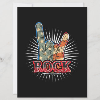 Lámina Vintage USA Rock - Band Concert Poster 70s 80s