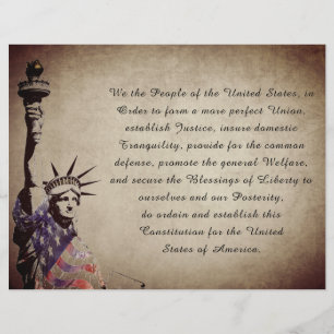 Lámina Vintage We the People American