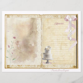 Lámina Vintage Wedding Junk Journal Scrapbook Page 9 & 10