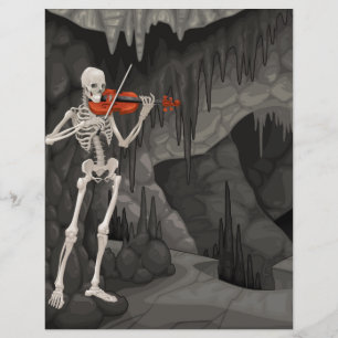 Lámina violin skeleton