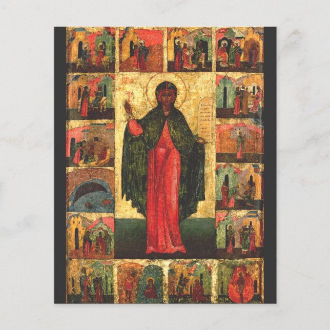 Lámina Virgen de San Anastasia y mártir (Anverso)