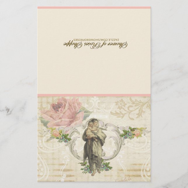 Lámina Virgen María Jesús Oración de la Comunión Espiritu (Anverso)