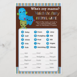 Lámina Vistazo a un Boo Monstruo juego de Baby Shower Ani