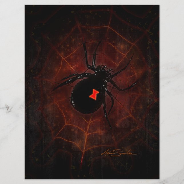 Lámina Viuda negra (diseño de firma) (Anverso)
