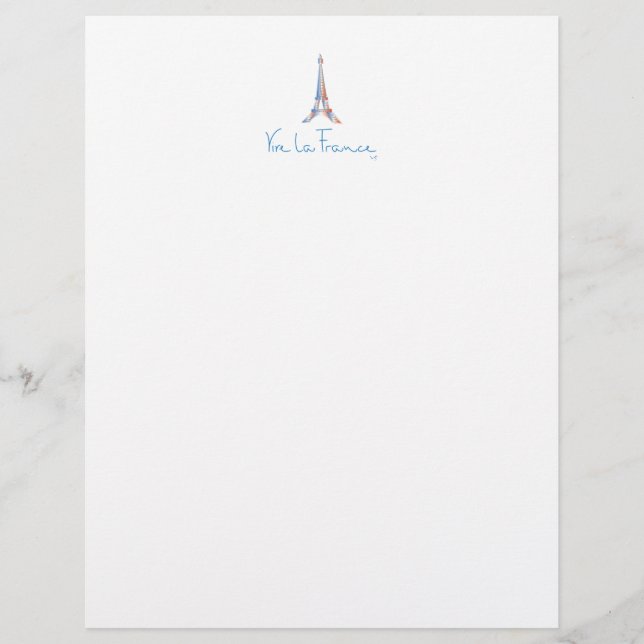 Lámina Viva la Francia Francés (Anverso)