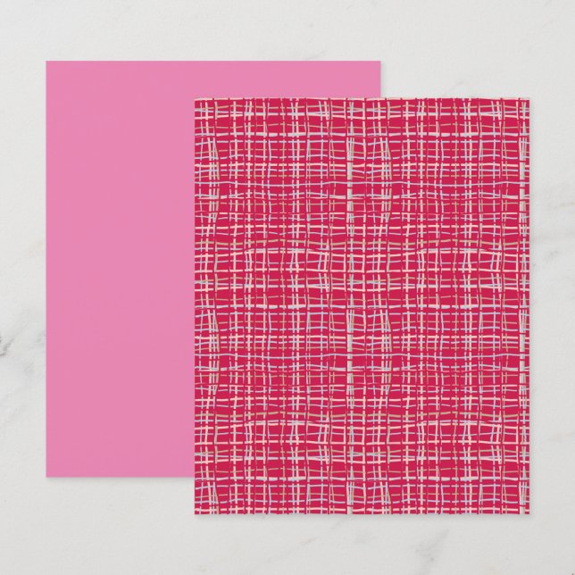 Lámina Viva Magenta Papel de cuadernillo trenzado (Anverso / Reverso)