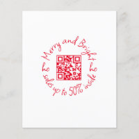 Volante con código qr y personalizado de ventas de
