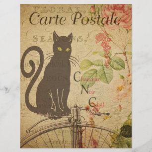 Lámina Volante de Postales Francesas