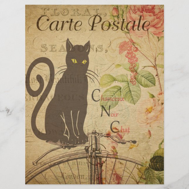 Lámina Volante de Postales Francesas (Anverso)