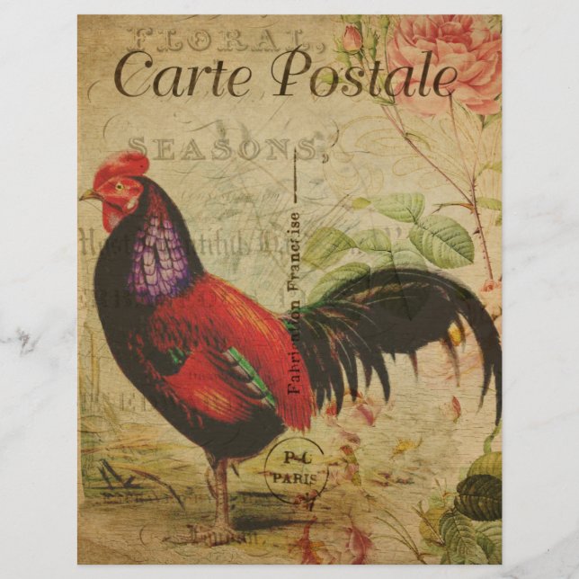 Lámina Volante de Postales Francesas (Anverso)