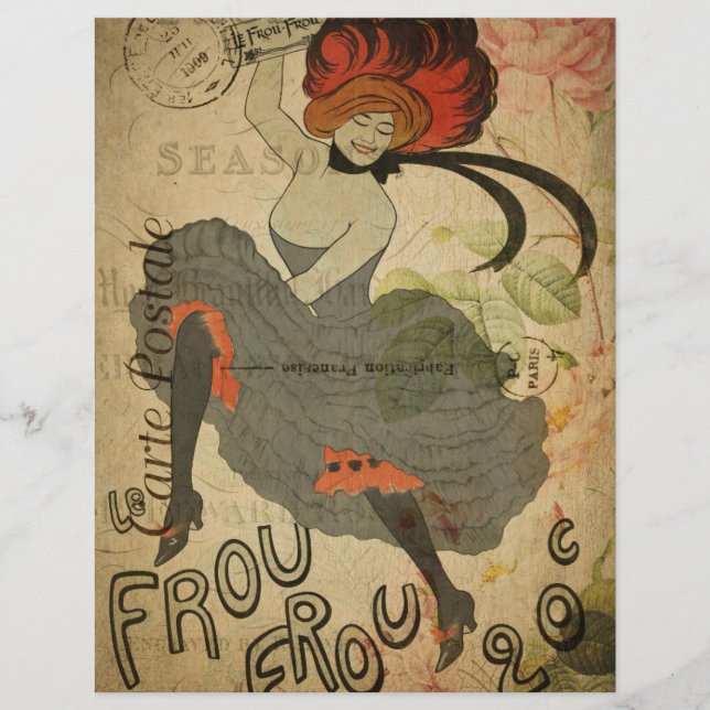 Lámina Volante de Postales Francesas (Anverso)