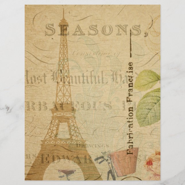 Lámina Volante de Postales Francesas (Anverso)