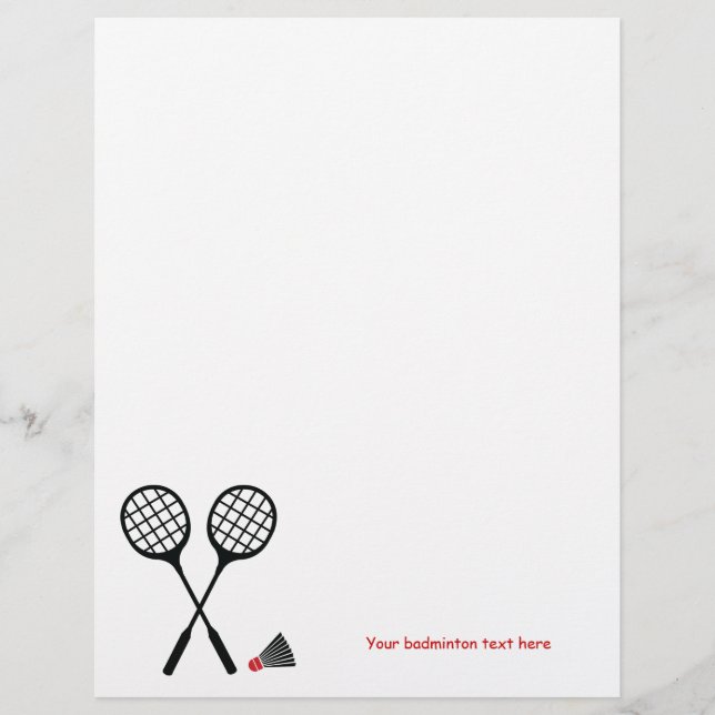 Lámina Volante de racquet y personalizado de autobús de B (Anverso)