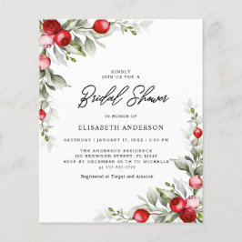 Lámina Volante Elegante de Verdor de Invierno Bridal Show