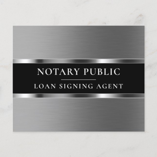 Lámina Volante elegante metálico plateado (Anverso)