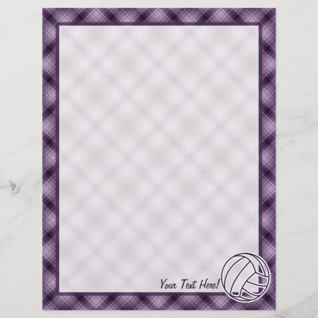 Lámina Voleibol púrpura (Anverso)