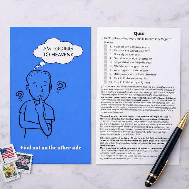 Lámina ¿Voy A Ir Al Viajero De Tractos De Biblia Del Conc (Subido por el creador)