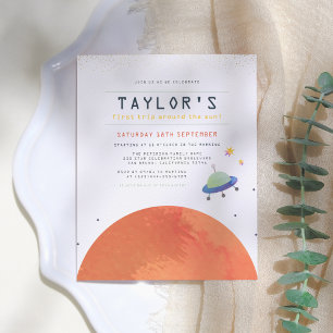 Lámina Vuelta alrededor del Sol   Cumpleaños del chico es