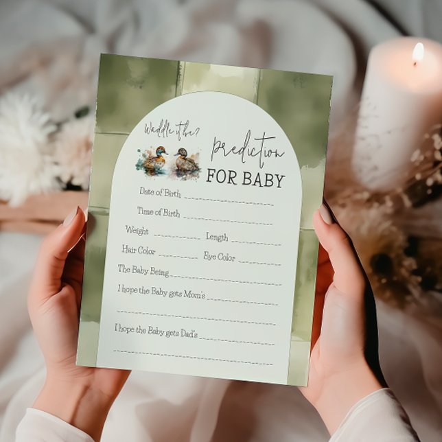 Lámina Waddle, el pato mallard revela predicción (Subido por el creador)