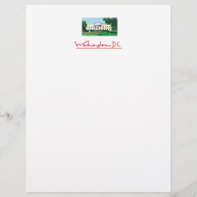 Lámina Washington DC - Casa Blanca (Anverso)