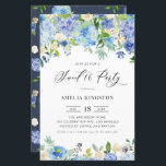 Lámina Watercolor Azul Hidrangea Dulce Dieciséis Invitaci<br><div class="desc">Invite a los invitados a su evento con esta personalizable dulce invitación de 16 fiestas. Tiene acuarelas florales de rosas azules, púrpura y blanca, anémonas e hidrangeas. Personalice esta invitación floral dulce dieciséis fiestas añadiendo los detalles de su evento. Esta invitación hidrangea es perfecta para fiestas de cumpleaños de primavera...</div>