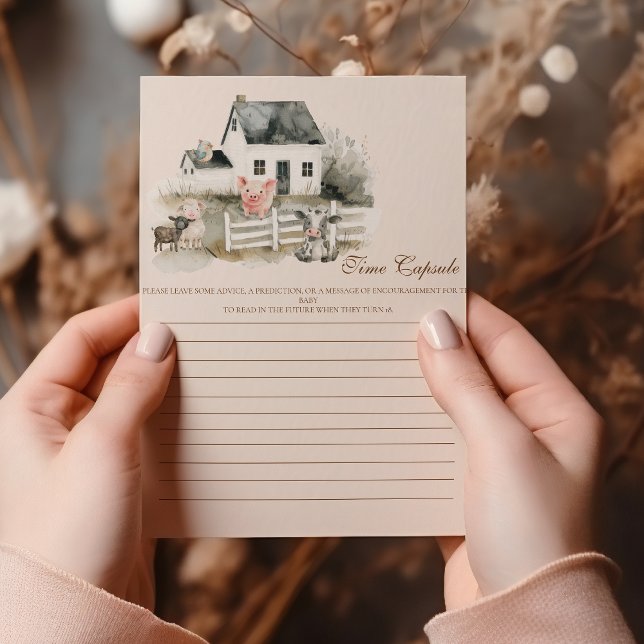 Lámina Watercolor Farm Animals Baby Shower (Subido por el creador)