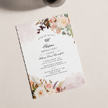 Lámina Watercolor Floral 60.ª Invitación a la fiesta de c<br><div class="desc">Postal de invitación de fiesta de cumpleaños número 60 con floral botánica puede fácilmente personalizar con los detalles de su fiesta haciendo clic en el botón "Personalizar". Presenta un moderno ramo floral,  una suculenta tipografía de escritura moderna. Perfecto para una invitación sorpresa de fiesta para cualquier celebración histórica</div>