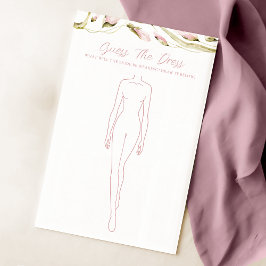 Lámina Watercolor Floral Noche ducha Vestido juego