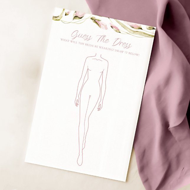 Lámina Watercolor Floral Noche ducha Vestido juego (Subido por el creador)