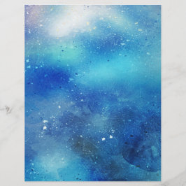 Lámina Watercolor Night Sky 2 Scrapbooking Craft Paper