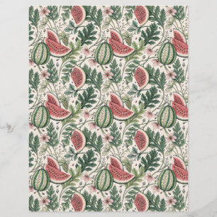 Lámina Watermelons vintage papel de raspador bontárico be