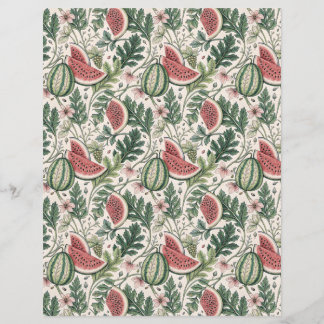 Lámina Watermelons vintage papel de raspador bontárico be
