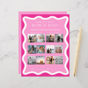 Lámina Wave Pink Qué edad tenían los juegos de fotos de m