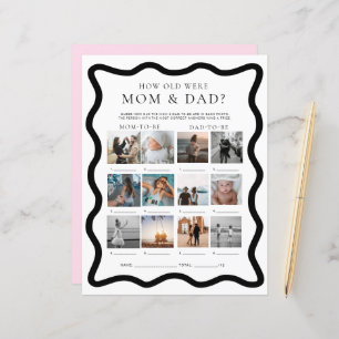 Lámina Wave Qué edad tenían los juegos de fotos de mamá y