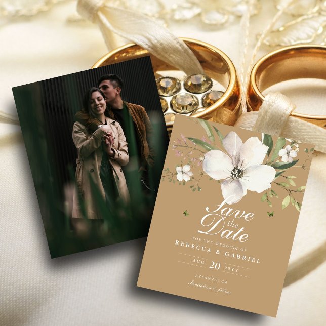 Lámina Wed Floral De Acuarela Elegante Presupuestario Gua (Subido por el creador)