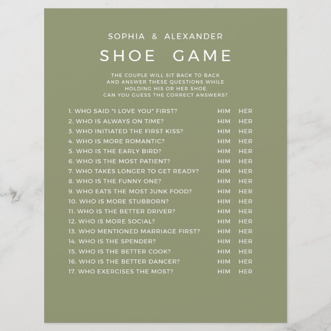 Lámina  Wedding Games  (Anverso)