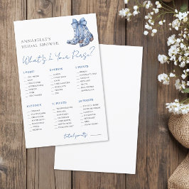 Lámina What's In Your Purse Bridal Shower Game