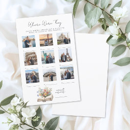 Lámina Where Were They Book Bridal Shower Game