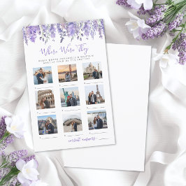 Lámina Where Were They Floral Bridal Shower Game