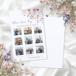 Lámina Where Were They Game Wildflower Bridal Shower