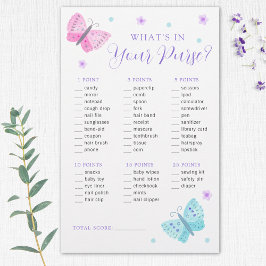 Lámina Whimsical Butterflies Depósito de Baby Shower