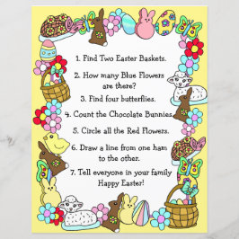 Lámina Whimsical Easter Bunny y el juego de la carta de P
